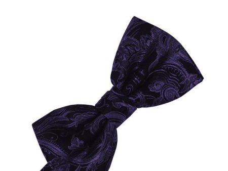 Amethyst Tapestry Bow Tie Hot on Sale