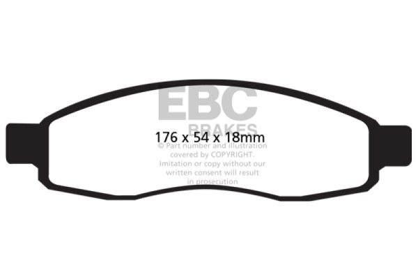 EBC 04-05 Infiniti QX56 5.6 Greenstuff Front Brake Pads Discount