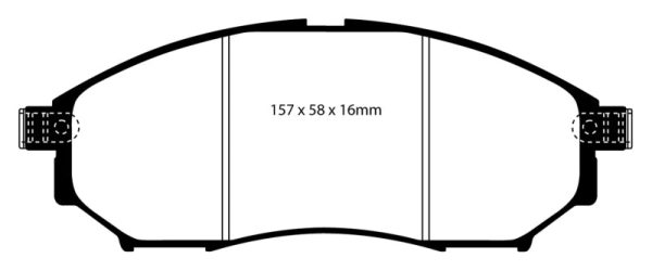 EBC 06-09 Infiniti FX35 3.5 Greenstuff Front Brake Pads Sale