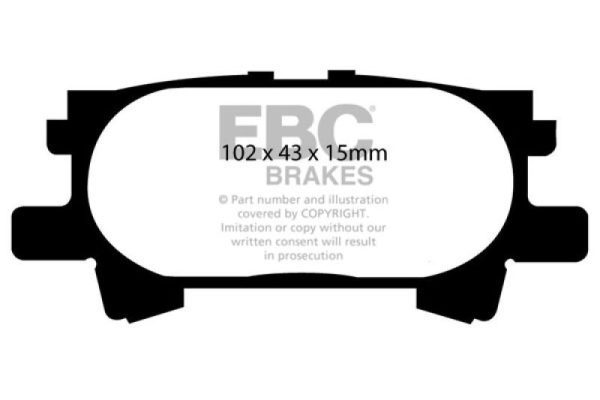 EBC 04-07 Lexus RX330 3.3 Greenstuff Rear Brake Pads on Sale