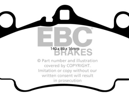 EBC 03-05 Porsche 911 (996) (Cast Iron Rotor only) 3.6 Carrera 4S Bluestuff Front Brake Pads Fashion