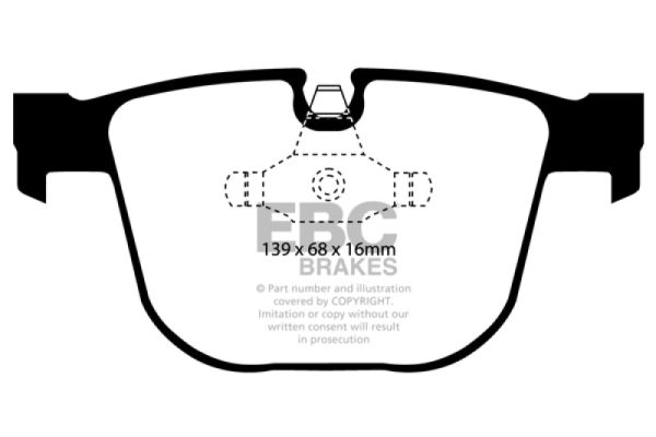 EBC 08-10 BMW M3 4.0 (E90) Bluestuff Rear Brake Pads Sale