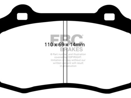 EBC 96-00 Lotus Esprit Turbo 2.0 Turbo GT3 Bluestuff Front Brake Pads Online