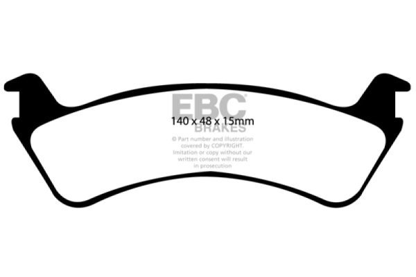 EBC 00-02 Ford Explorer Sport 4.0 2WD (Phenolic PisTons) Greenstuff Rear Brake Pads Online Sale