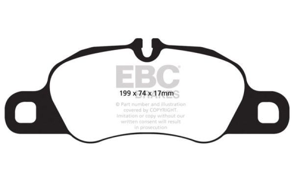 EBC 12-16 Porsche Boxster 2.7L (Cast Iron Rotors Only) Bluestuff Front Brake Pads Fashion