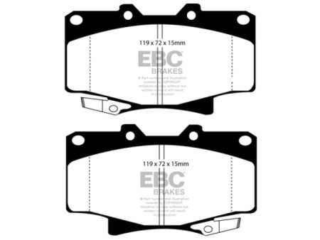 EBC 96-97 Lexus LX450 4.5 Greenstuff Front Brake Pads Online Sale