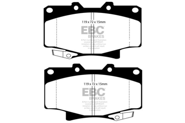 EBC 96-97 Lexus LX450 4.5 Greenstuff Front Brake Pads Online Sale