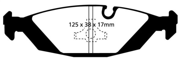 EBC 87-88 BMW M5 3.5 (E28) Yellowstuff Rear Brake Pads For Cheap