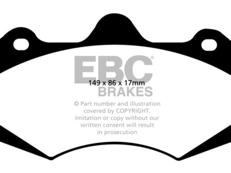 EBC 01-04 Aston Martin Vanquish 5.9 (AP Caliper) Bluestuff Front Brake Pads Supply