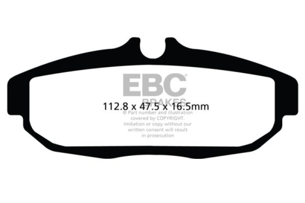 EBC 12 Ford Mustang 5.8 Supercharged (GT500) Shelby Bluestuff Rear Brake Pads Supply