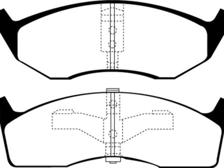 EBC 96-00 Chrysler Town & Country 3.3 (15in Wheels) Greenstuff Front Brake Pads Sale