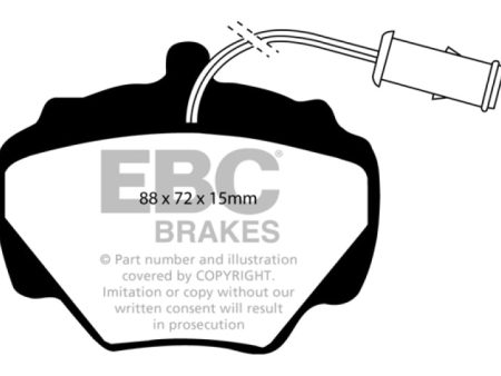 EBC 92-97 Land Rover Defender Yellowstuff Rear Brake Pads Online now