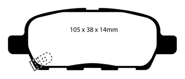 EBC 02 Infiniti G35 3.5 w o DCS Bluestuff Rear Brake Pads Discount