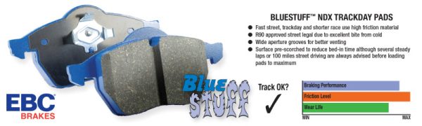 EBC Brakes Bluestuff Street and Track Day Brake Pads Hot on Sale