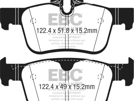 EBC 2017+ Volvo S90 2.0L Turbo Yellowstuff Rear Brake Pads Supply