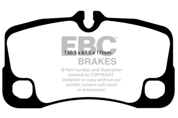 EBC 07-09 Porsche 911 (997) (Cast Iron Rotor only) 3.6 GT3 Bluestuff Rear Brake Pads Online now