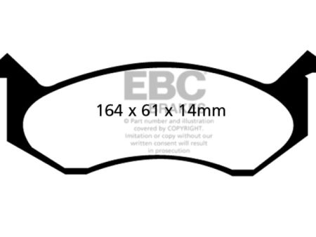 EBC 96-97 Dodge Ram Van B1500 Greenstuff Front Brake Pads For Cheap