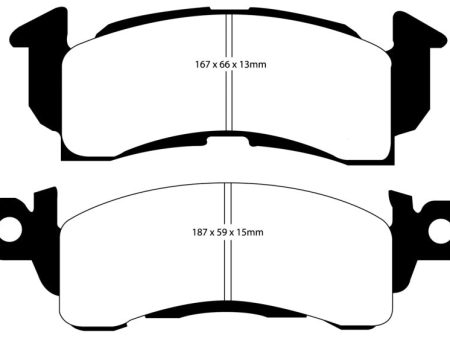 EBC 85-90 Chevrolet Astro Van 2WD Greenstuff Front Brake Pads Supply