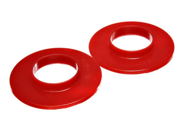 Energy Suspension Universal 2 3 16in ID 4 9 16in OD 5 8in H Red Coil Spring Isolators (2 per set) Hot on Sale