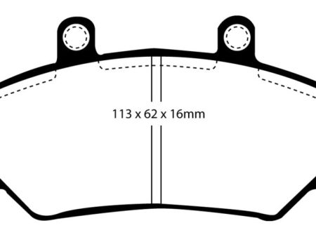 EBC 85-93 Volvo 740 2.1 (Bendix) Yellowstuff Front Brake Pads Cheap