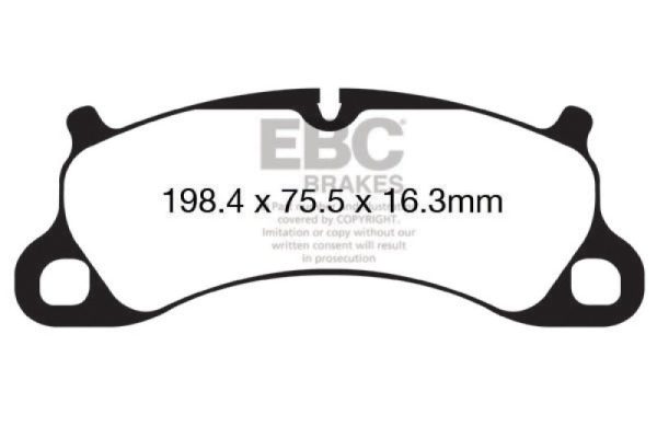 EBC 12-15 Porsche 911 (991) Carrera S 3.8L (Cast Iron Rotor Only) Bluestuff Front Brake Pads For Discount