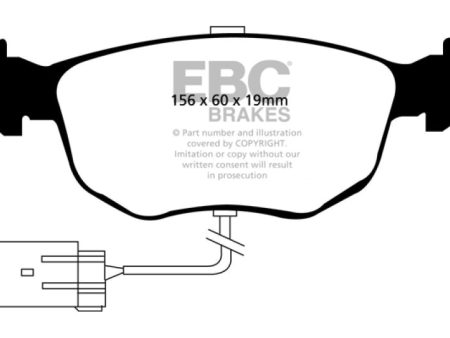 EBC 98-99 Ford Contour 2.5 SVT Yellowstuff Front Brake Pads Sale