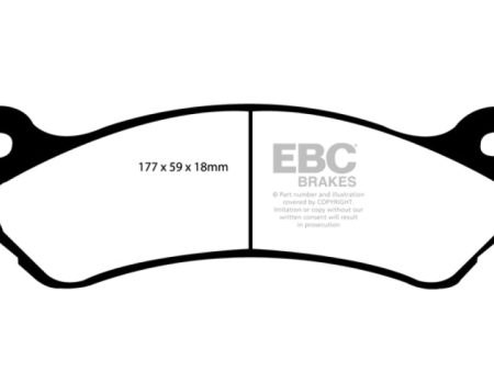 EBC 02 Cadillac Escalade 5.3 (Akebono rear caliper) Greenstuff Front Brake Pads Online