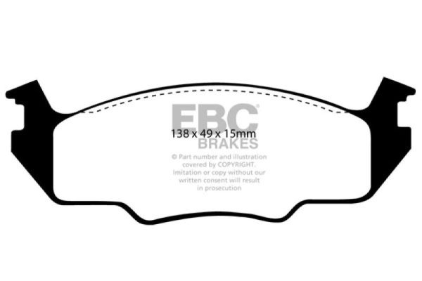 EBC 80-84 Volkswagen Golf 1.6 Yellowstuff Front Brake Pads Sale