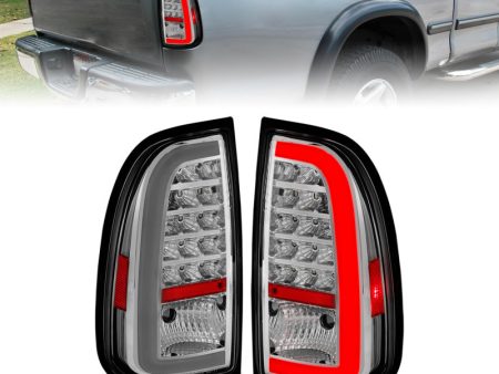 ANZO 00-06 Toyota Tundra LED Taillights w  Light Bar Chrome Housing Clear Lens Hot on Sale