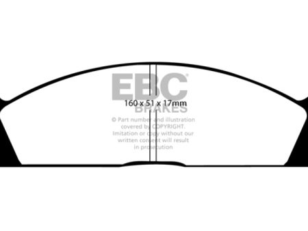 EBC 98-04 Nissan Frontier 2.4 2WD Greenstuff Front Brake Pads on Sale