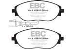 EBC 2015+ Volkswagen GTI Golf R (Mk7) Bluestuff Front Brake Pads Online now