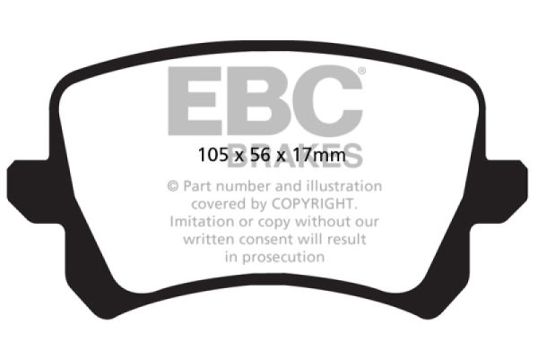 EBC 12-17 Volkswagen CC Bluestuff Rear Brake Pads Online Hot Sale