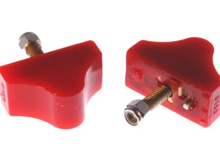 Energy Suspension Gm Lwr B Stop Single Hump Set - Red For Sale