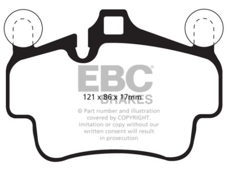 EBC 07-08 Porsche 911 (997) (Cast Iron Rotor only) 3.6 Carrera 2 Bluestuff Front Brake Pads Online