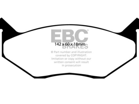 EBC 80-83 Chrysler Cordoba 3.7 Yellowstuff Front Brake Pads Discount