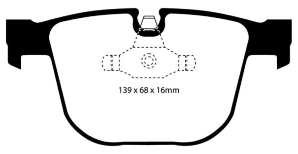 EBC 08-10 BMW M3 4.0 (E90) Bluestuff Rear Brake Pads Sale