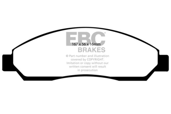 EBC 04-06 Chevrolet Colorado 2.8 Yellowstuff Front Brake Pads Discount