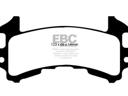 EBC 89-97 Chevrolet Blazer 4.3 S-10 (2 Wheel ABS) 2WD Greenstuff Front Brake Pads Discount