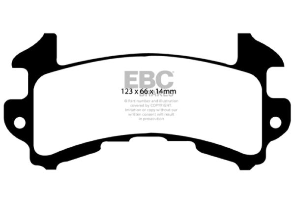 EBC 89-97 Chevrolet Blazer 4.3 S-10 (2 Wheel ABS) 2WD Greenstuff Front Brake Pads Discount