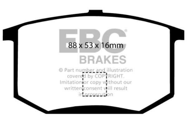 EBC 75-80 Lotus Esprit 2.0 Yellowstuff Rear Brake Pads Sale