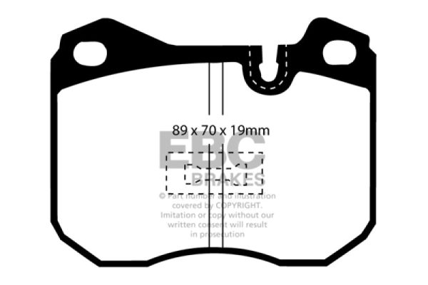 EBC 79-88 Porsche 924 2.0 Turbo Yellowstuff Front Brake Pads on Sale