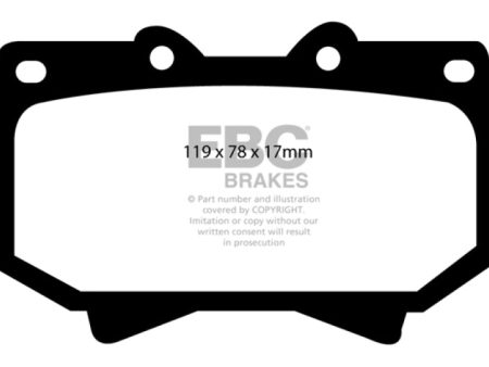 EBC 98-07 Lexus LX470 4.7 Greenstuff Front Brake Pads Sale