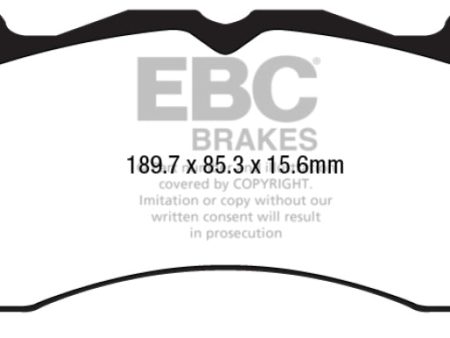 EBC 2015+ Ford Mustang (6Th Gen) 2.3L Turbo (GT Package) Bluestuff Front Brake Pads on Sale