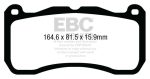 EBC 13-14 Ford Mustang GT500 Bluestuff Front Brake Pads Online Sale