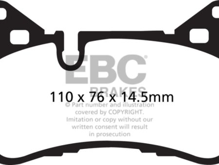 EBC 14 Mercedes-Benz C63 AMG (W204) 6.2 Bluestuff Rear Brake Pads Online now