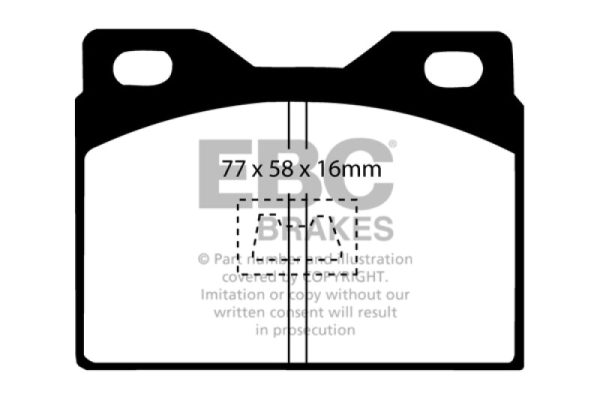 EBC 76-85 Porsche 924 2.0 Yellowstuff Front Brake Pads Online Hot Sale