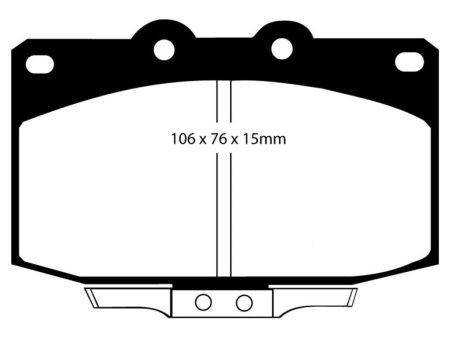 EBC 86-89 Mazda RX7 2.4 (1.3 Rotary)(Vented Rear Rotors) Bluestuff Front Brake Pads For Sale