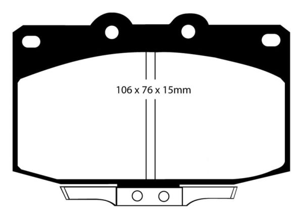 EBC 86-89 Mazda RX7 2.4 (1.3 Rotary)(Vented Rear Rotors) Bluestuff Front Brake Pads For Sale