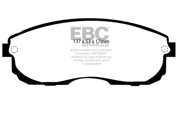 EBC 99-01 Infiniti G20 2.0 Yellowstuff Front Brake Pads Hot on Sale