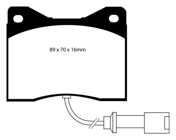 EBC 78-82 BMW M1 3.5 Yellowstuff Front Brake Pads Hot on Sale